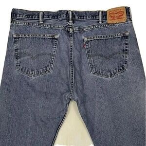 LEVI'S 505 Jeans Men 38x28 Denim Blue Regular Fit Straight Leg Zip Fly Tag 40x29